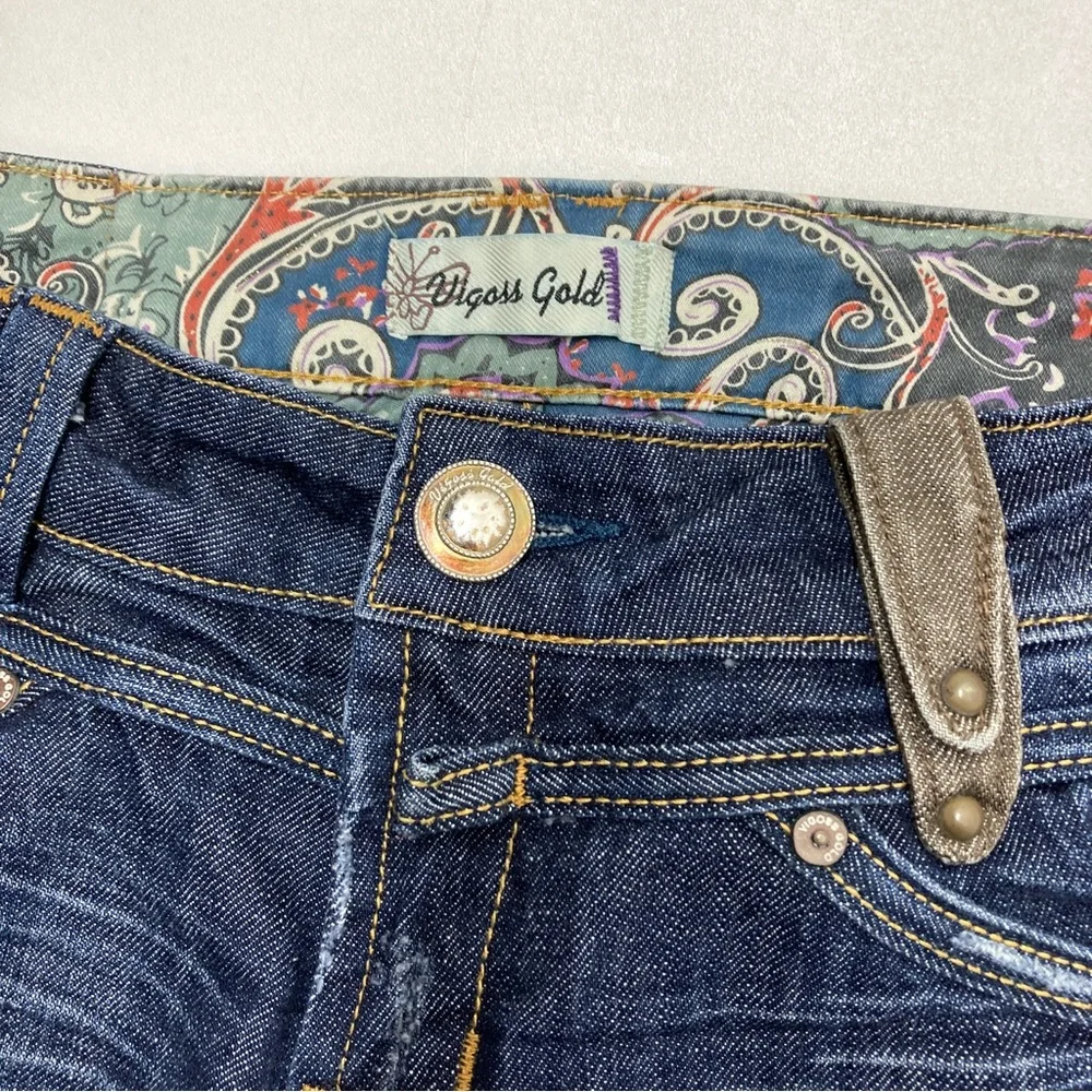 Vigoss Gold Straight Leg Jeans Womens Size 9/10